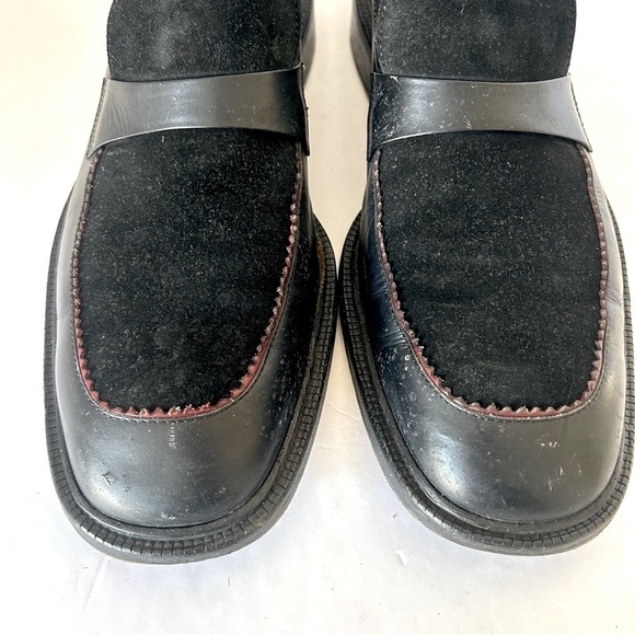 Jimmy Choo Men’s Black Suede Leather Loafer Shoe Red Trim Size EU 45 US 12 main image 7